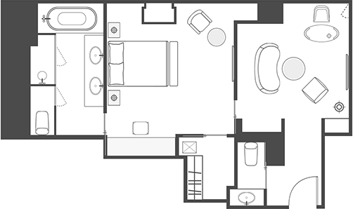 CORNER SUITE FLOOR PLAN